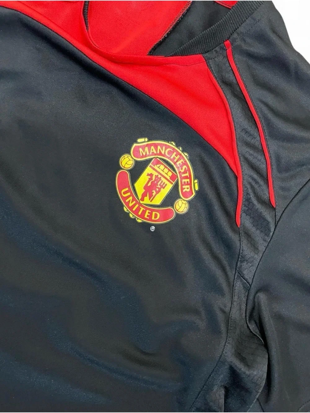 adidas Navy and Red Manchester United Training Jersey